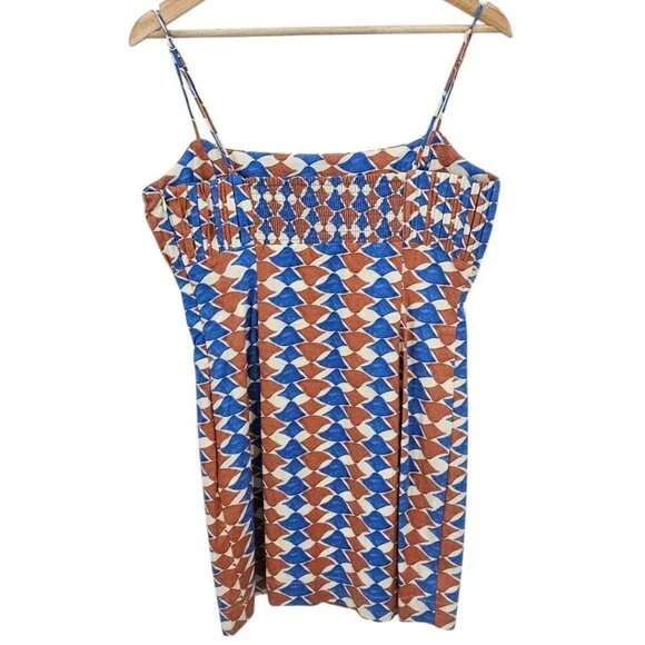 Anthropologie Maeve Womens 12 The Ophelia Sleeveless Linen Slim Mini Dress  NWT